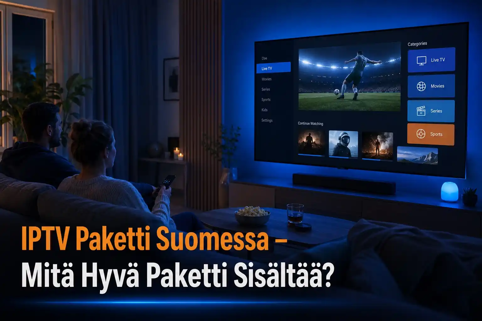iptv paketti Suomessa – mitä hyvä paketti sisältää suomalaisessa olohuoneessa