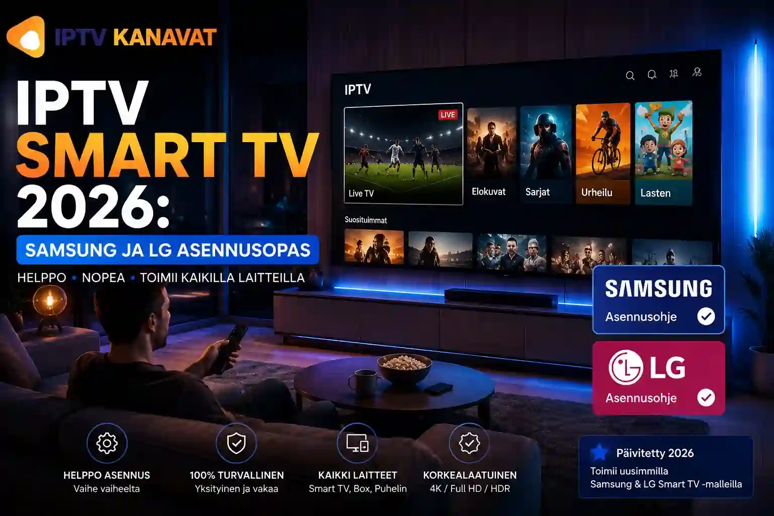 iptv smart tv – samsung ja lg asennusopas suomalaisessa olohuoneessa