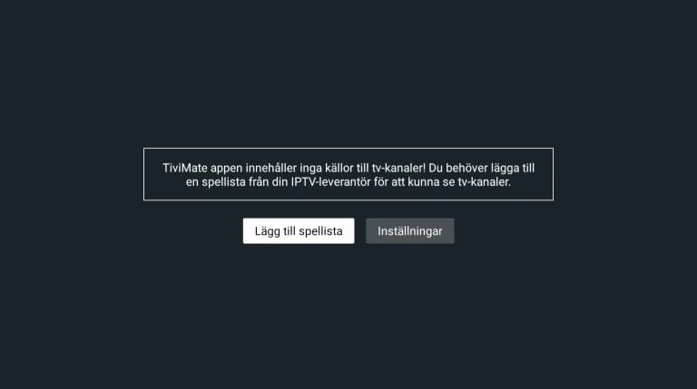 TiviMate-ohje vaihe 1: uuden soittolistan lisääminen